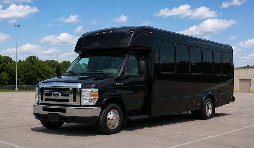 20-passenger minibus available for charter in Olathe, KS