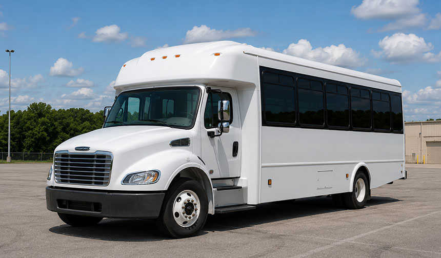 25-passenger minibus available for charter in Olathe, KS