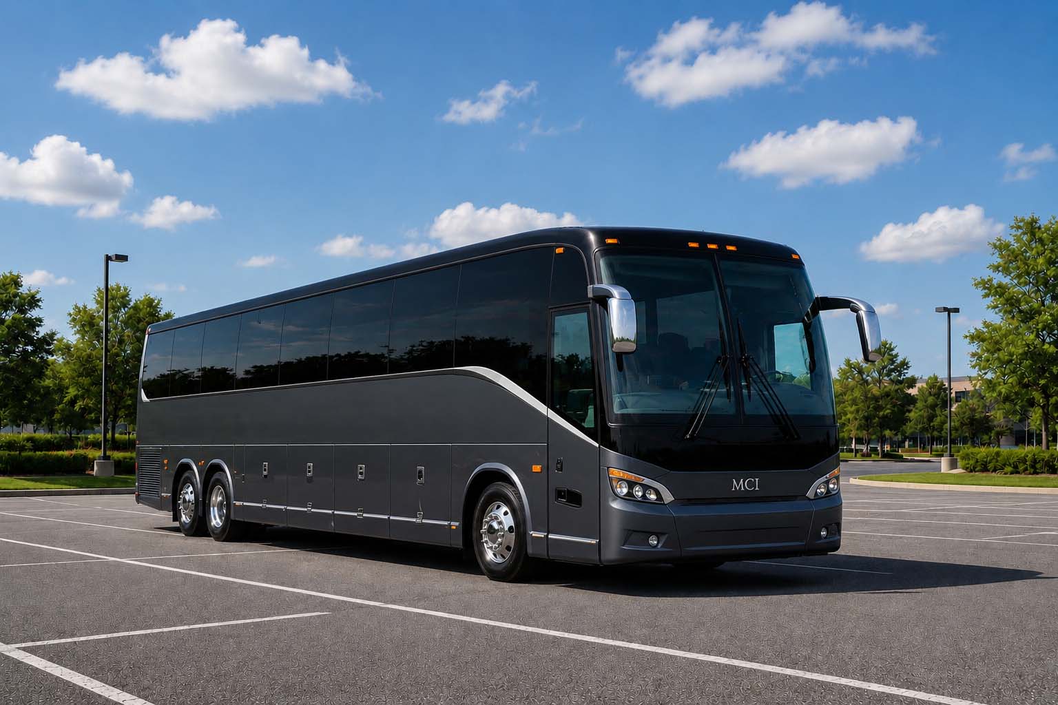 Charter bus rental in Olathe, KS